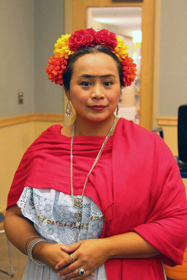 Ms. Patty in costume as Frida Kahlo
